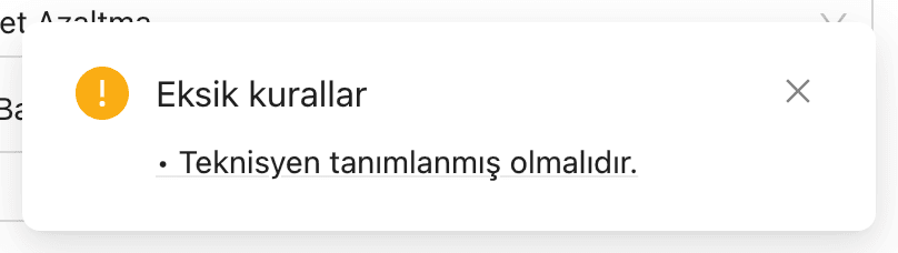 Eksik kural uyarısı