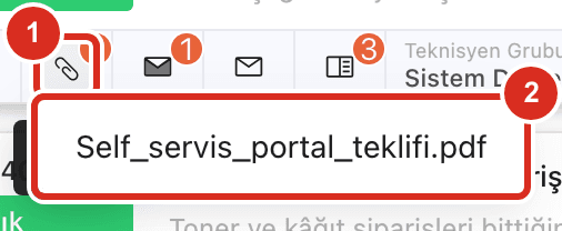 Ekler penceresi