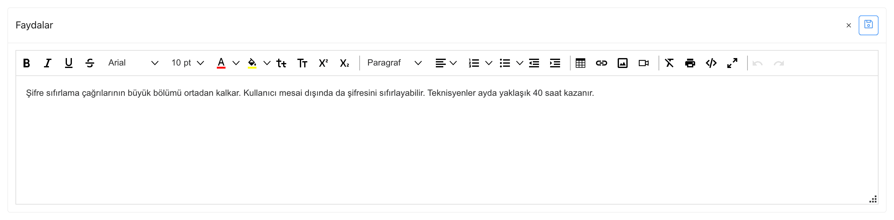 Analiz bölümünün düzenlenmesi