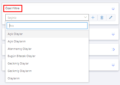 Olaylar Modülü