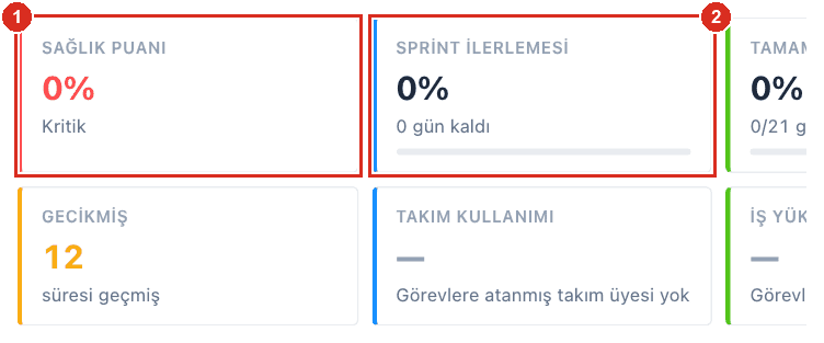Sprint sağlığı kartları