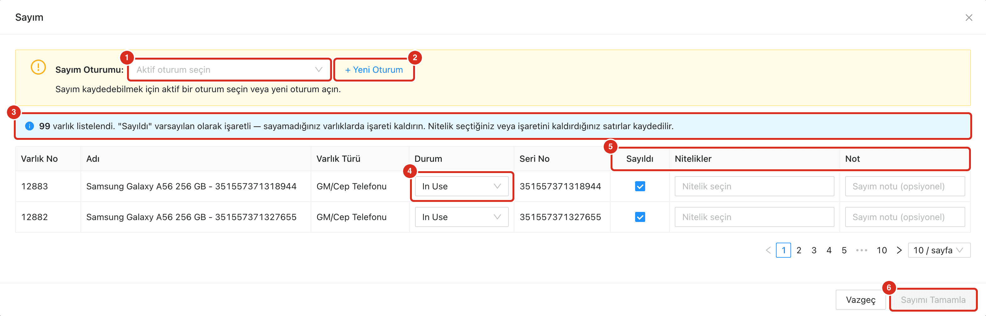 Sayım penceresi